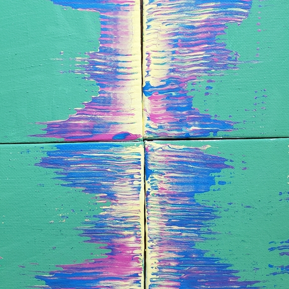 Other - SET OF 4: In Bloom- Acrylic on Canvas Board SPRING COLORS